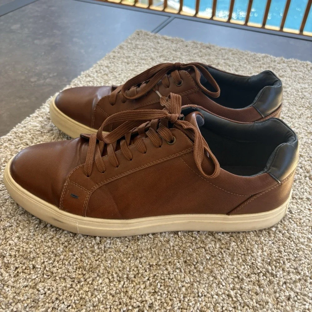 Ashford Hayes Men's Business Casual Shoes Brown Leather Size 11M